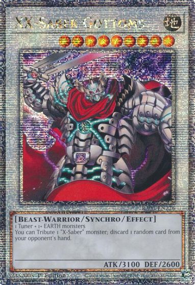 XX-Saber Gottoms (Quarter Century Secret Rare)