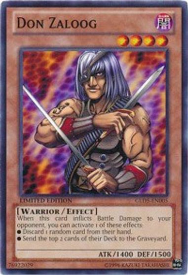 Don Zaloog GLD5-EN005 Common Limited Edition LP Yugioh