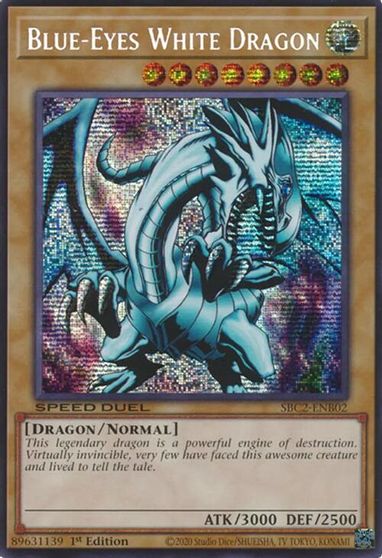 Blue Eyes White Dragon PSR #SBC2-ENB02