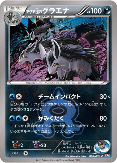 Team Aqua's Mightyena #18