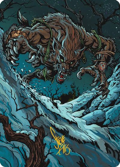 Ravager of the Fells Art Card Gold Stamped Signature #21