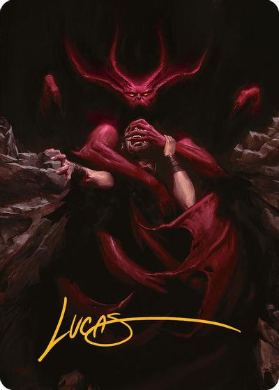 Infernal Grasp Art Card Gold Stamped Signature #10