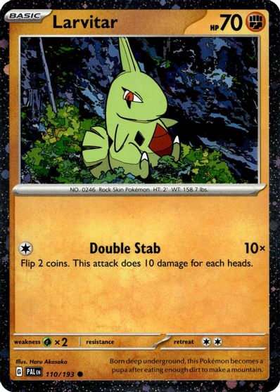 Larvitar [Cosmos Holo] #110