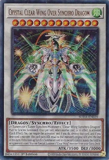 Crystal Clear Wing Over Synchro Dragon #SUDA-EN039