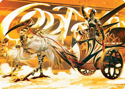 Skyseers Chariot Art Card Gold Stamped Signature #35