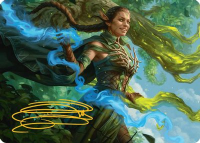 Nissa Worldsoul Speaker Art Card Gold Stamped Signature #31