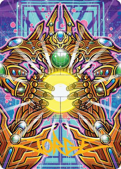 Brightglass Gearhulk Art Card Gold Stamped Signature #53