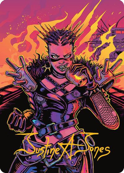 Far Fortune End Boss Art Card 2 54 Gold Stamped Signature #2