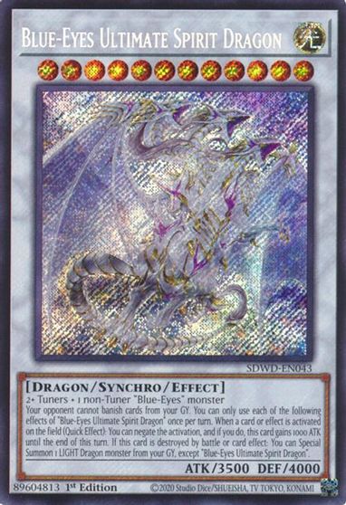 Blue Eyes Ultimate Spirit Dragon Secret Rare