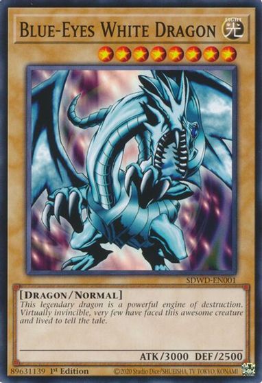 Blue Eyes White Dragon SDWD EN001