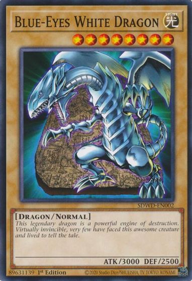 Blue Eyes White Dragon SDWD EN002