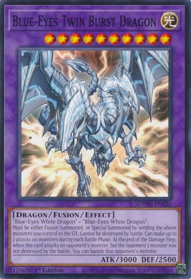 Blue Eyes Twin Burst Dragon #SDWD-EN036