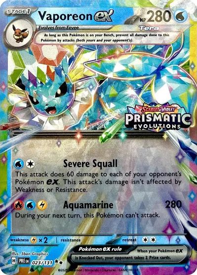 Vaporeon ex [Stamped] #23