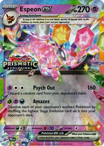 Espeon ex [Stamped] #34