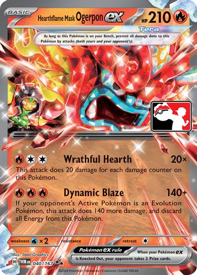 Hearthflame Mask Ogerpon Ex [Prize Pack] #40
