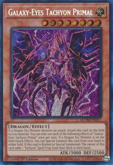 Galaxy Eyes Tachyon Primal #MZTM-EN011
