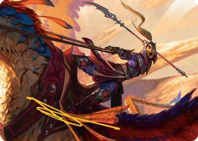 Dragonback Lancer Art Card 3 54 Gold Stamped Signature #3