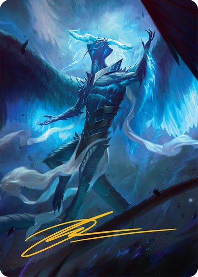 Ugin Eye of the Storms Art Card 1 54 Gold Stamped Signature #1