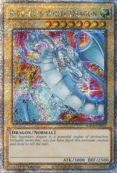Blue Eyes White Dragon New Art Quarter Century Secret Rare