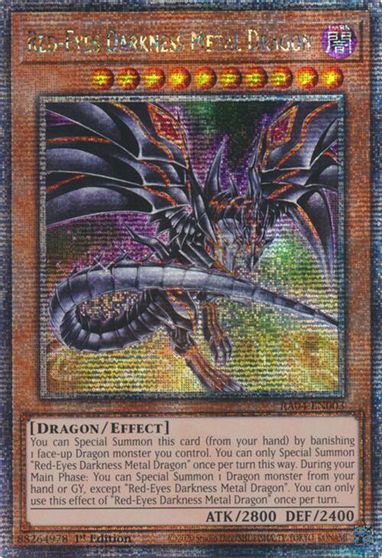 Red Eyes Darkness Metal Dragon Alternate Art Quarter Century Secret Rare