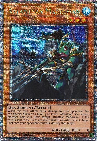 Atlantean Marksman Quarter Century Secret Rare #RA04-EN009