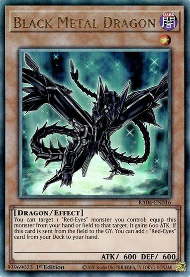 Black Metal Dragon PUR #RA04-EN016