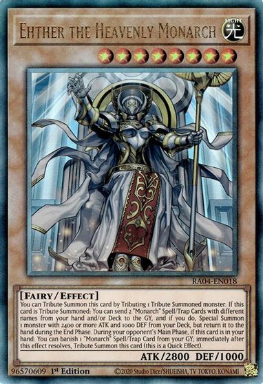 Ehther the Heavenly Monarch PUR #RA04-EN018