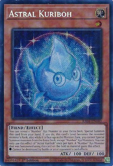 Astral Kuriboh Secret Rare #RA04-EN040