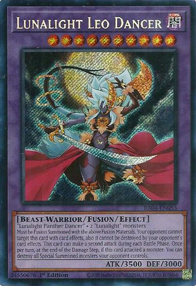 Lunalight Leo Dancer Secret Rare #RA04-EN053