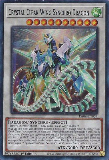 Crystal Clear Wing Synchro Dragon #RA04-EN059