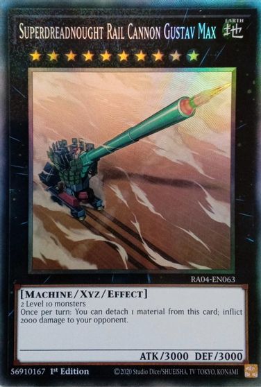 Superdreadnought Rail Cannon Gustav Max PCR #RA04-EN063