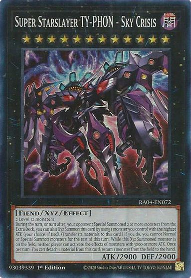 Super Starslayer TY PHON Sky Crisis #RA04-EN072