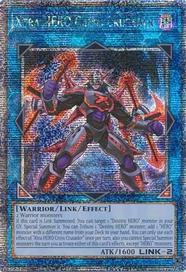 Xtra HERO Cross Crusader Quarter Century Secret Rare #RA04-EN076