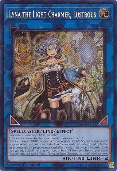 Lyna the Light Charmer Lustrous Secret Rare #RA04-EN081