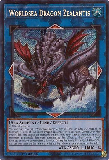 Worldsea Dragon Zealantis Secret Rare #RA04-EN082