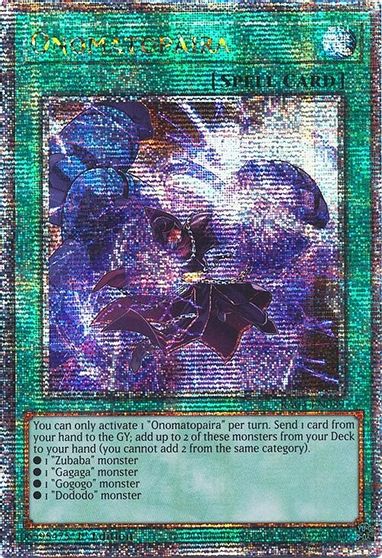 Onomatopaira Quarter Century Secret Rare #RA04-EN089