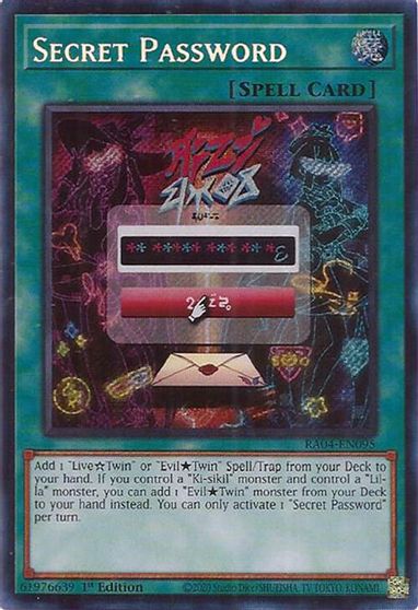 Secret Password Secret Rare #RA04-EN095