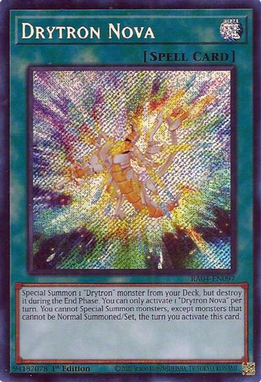 Drytron Nova Secret Rare #RA04-EN097