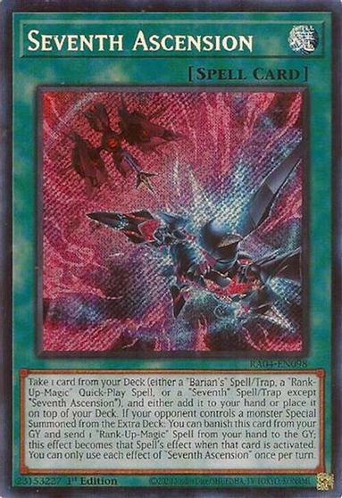 Seventh Ascension Secret Rare #RA04-EN098