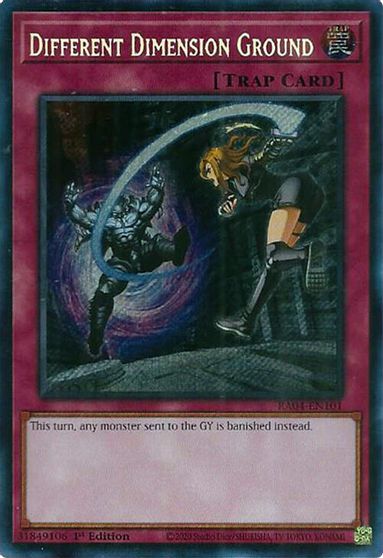 Different Dimension Ground Secret Rare #RA04-EN101