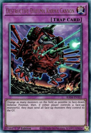 Destructive Daruma Karma Cannon PUR #RA04-EN103