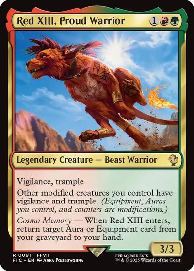 Red XIII Proud Warrior #91