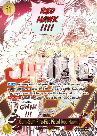 Gum-Gum Fire-Fist Pistol Red Hawk (Alternate Art)
