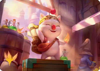 Stiltzkin Moogle Merchant Art Card Gold Stamped Planeswalker Symbol #3