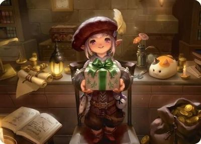 Tataru Taru Art Card Gold Stamped Signature