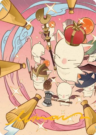 Summon Good King Mog XII Art Card Gold Stamped Signature #41