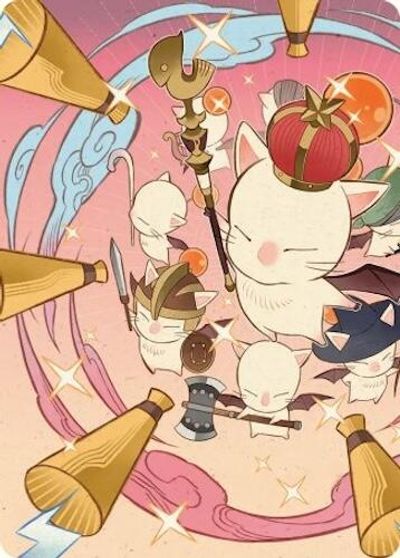 Summon Good King Mog XII Art Card Gold Stamped Signature