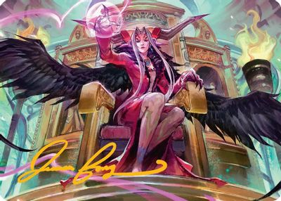 Sorceresss Schemes Art Card Gold Stamped Signature #9