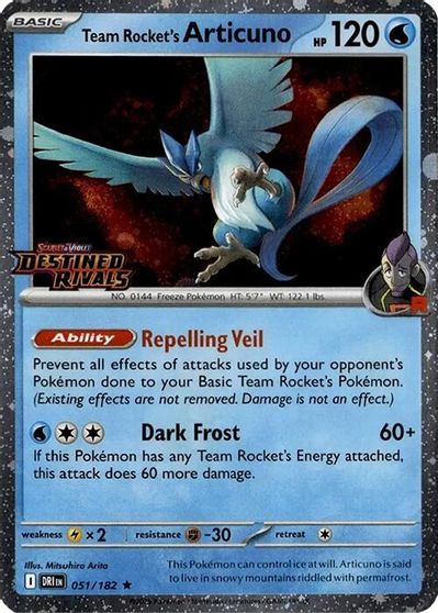 Team Rocket's Articuno [Stamped] #51