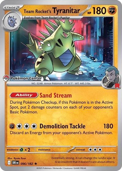 Team Rocket's Tyranitar [Pokemon Center] #96